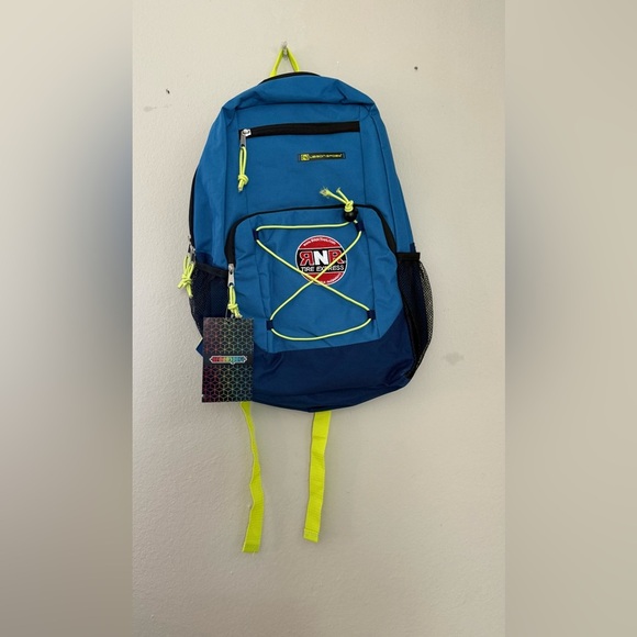 Blue Backpack with Yellow Accents - Picture 1 of 7